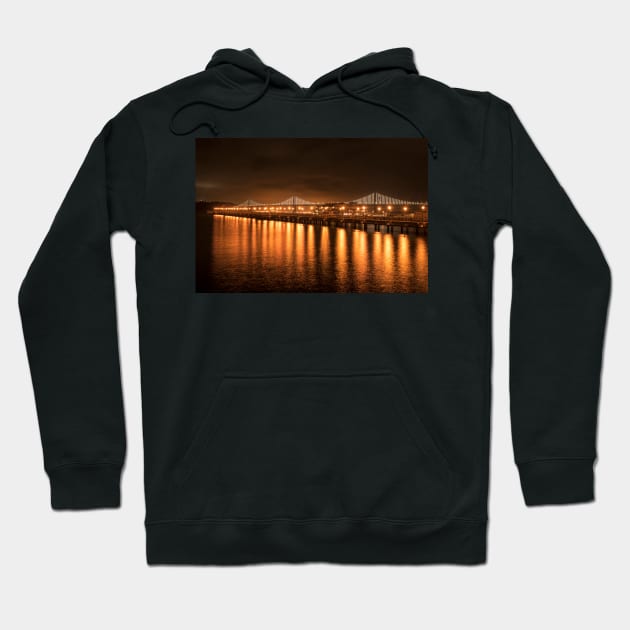 Bay Bridge San Francisco California Hoodie by WayneOxfordPh